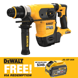 DEWALT FLEXVOLT Cordless Rotary Hammer Drill SDS Plus 32mm 54V - Bare Tool