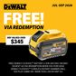 DEWALT FLEXVOLT Cordless Rotary Hammer Drill SDS Plus 32mm 54V - Bare Tool