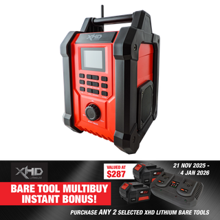 XHD Lithium Cordless Jobsite Bluetooth Radio 18V - Bare Tool