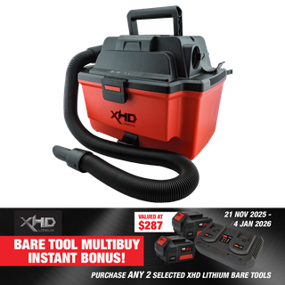 XHD Lithium Cordless Wet and Dry Vacuum Cleaner Brushless 18V - Bare Tool