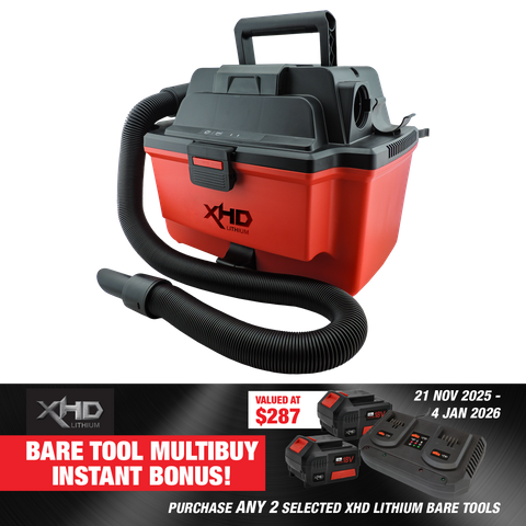 XHD Lithium Cordless Wet and Dry Vacuum Cleaner Brushless 18V - Bare Tool