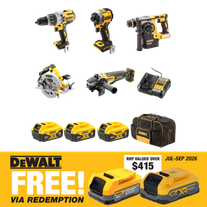 DEWALT Cordless Combo Kit Brushless 5pc 18V 5Ah