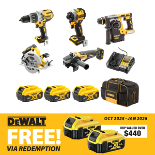 DeWalt Cordless Combo Kit Brushless 5pc 18V 5Ah