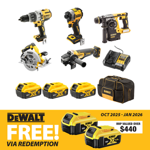 DeWalt Cordless Combo Kit Brushless 5pc 18V 5Ah