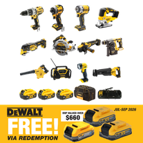 DEWALT Cordless Combo Kit Brushless 12pc 18V 5Ah