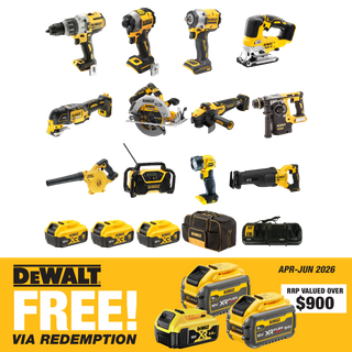 DEWALT Cordless Combo Kit Brushless 12pc 18V 5Ah