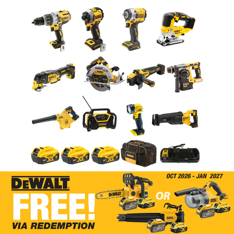 DEWALT Cordless Combo Kit Brushless 12pc 18V 5Ah