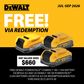 DEWALT Cordless Combo Kit Brushless 12pc 18V 5Ah