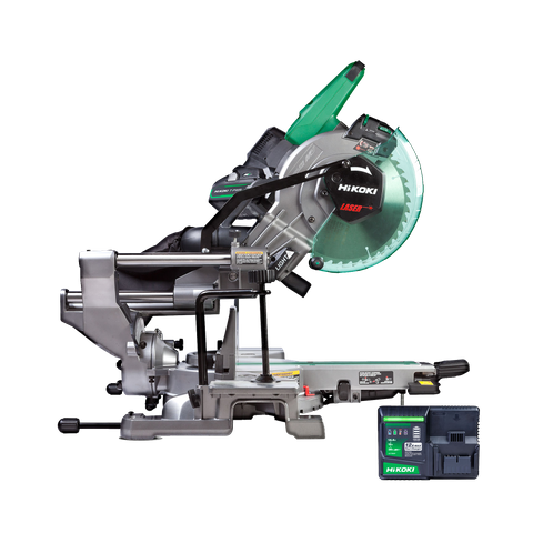 HiKOKI Cordless Mitre Saw Compound Sliding 255mm 36v (PWR) 4Ah