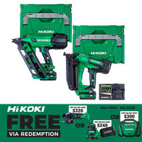 HiKOKI Cordless Framing Nailer & Angle Brad Nailer 18V 5Ah