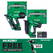 HiKOKI Cordless Framing Nailer & Angle Brad Nailer 18V 5Ah