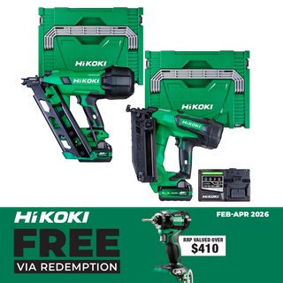 HiKOKI Cordless Framing Nailer & Angle Brad Nailer 18V 5Ah
