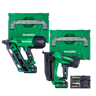 HiKOKI Cordless Framing Nailer & Angle Brad Nailer 18V 5Ah