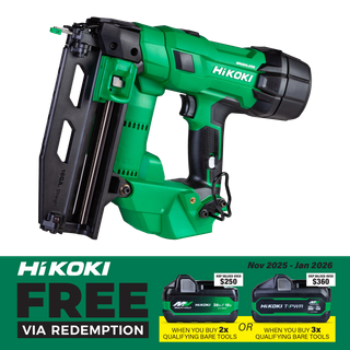 HiKOKI Cordless Brad Nailer Straight 16G Gasless Brushless 18v - Bare Tool