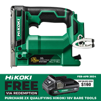 HiKOKI Cordless Stapler Fine Wire 10mm 18V - Bare Tool