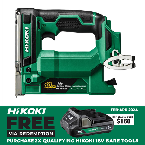 HiKOKI Cordless Stapler Fine Wire 10mm 18V - Bare Tool