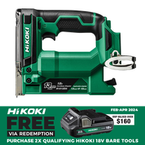 HiKOKI Cordless Stapler Fine Wire 13mm 18V - Bare Tool