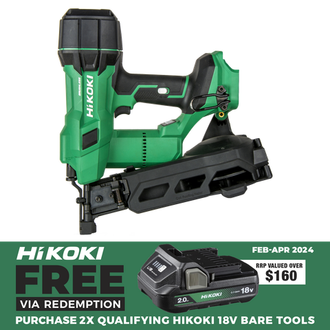 HiKOKI Cordless Coil Roof Nailer Gasless 18V - Bare Tool