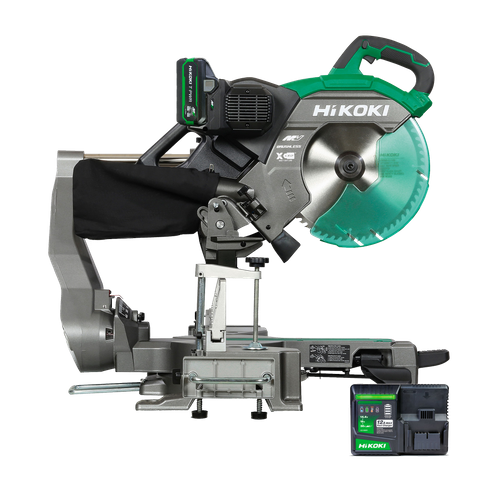 HiKOKI Cordless Slide Compound Mitre Saw 305mm 36v (PWR) 4Ah