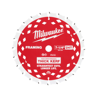 Milwaukee Circular Saw Blade 184mm 24T Thick Kerf