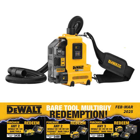 DeWalt Cordless Universal Dust Extractor 18V - Bare Tool