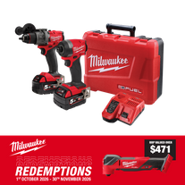 Milwaukee M18 FUEL Cordless Hammer Drill & Impact Driver Brushless 18V 5Ah
