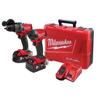 Milwaukee M18 FUEL Cordless Hammer Drill & Impact Driver Brushless 18V 5Ah