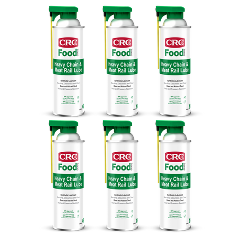 CRC Food Grade Heavy Chain & Meat Rail Lube 500ml 6pk