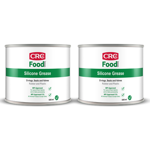 CRC Food Grade Silicone Grease 500ml 2pk