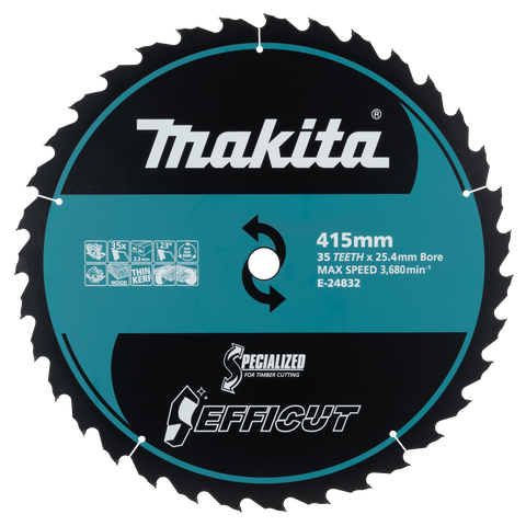 Makita Efficult Wood Cutting Beam Circular Saw Blade 415mm x 35T