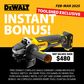 DeWalt Metal Cut Off Saw 355mm 2300W with Bonus 18V Cordless Grinder Bare Tool