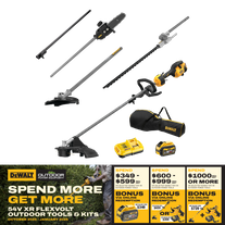 DeWalt Cordless Split Boom Outdoor Multi Tool Kit 54V 9Ah