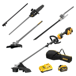DEWALT Cordless Split Boom Outdoor Multi Tool Kit 54V 9Ah