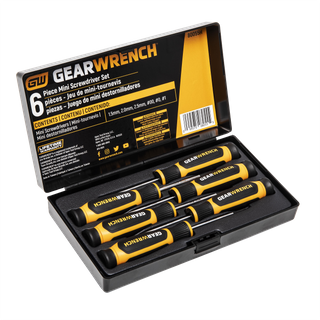 GEARWRENCH Dual Material Slotted & Phillips Mini Screwdriver 6pc Set