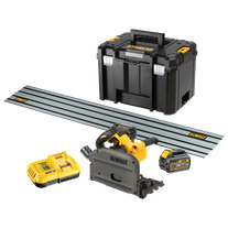 DeWalt FLEXVOLT Cordless Plunge Saw 165mm Brushless 54V Kit with 1.5m Rail