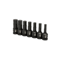 GEARWRENCH Impact Hex Socket Set SAE 1/2in Dr 7Pc