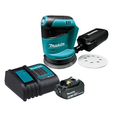 Makita Cordless Sander Random Orbital 125mm 18v 3Ah