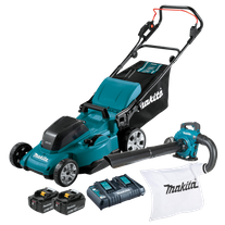 Makita LXT Cordless Lawn Mower & Blower 36V 5Ah Kit