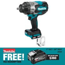 Makita XGT Cordless Impact Wrench 1/2in Dr 2200Nm 40V - Bare Tool