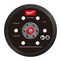Milwaukee Backing Pad for Sander Pressure Sensitive Adhesive Soft 150mm