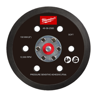 Milwaukee Backing Pad for Sander Pressure Sensitive Adhesive Soft 150mm