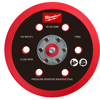 Milwaukee Backind Pad for Sander Pressure Sensitive Adhesive Firm 150mm