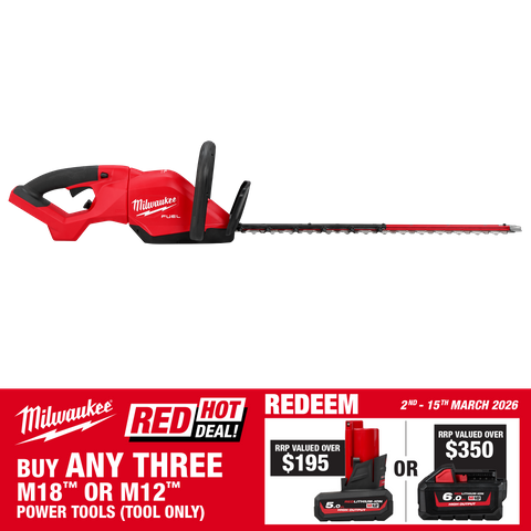 Milwaukee M18 FUEL Cordless Hedge Trimmer 24in/610mm 18V - Bare Tool