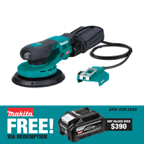 Makita XGT Cordless Orbital Sander 150mm For 5mm Orbit 40V - Bare Tool