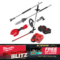 Milwaukee M18 FUEL Outdoor Power Head Gen2 3pc Kit 18V 8Ah