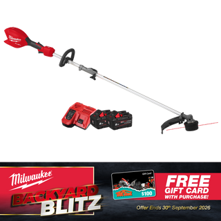 Milwaukee M18 FUEL QUIK-LOK Outdoor Power Head Line Trimmer Kit 18V 8Ah