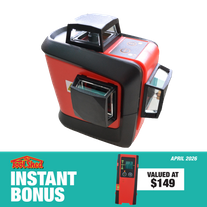 ToolShed Laser Level 3x 360deg Green with Laser Detector