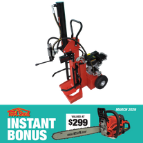 ToolShed Petrol Powered Log Splitter 15 Tonne with Chainsaw