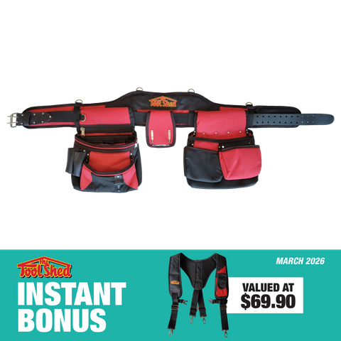 ToolShed Nylon Builders Apron with Suspenders