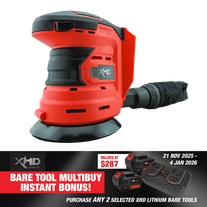 XHD Lithium Cordless Orbital Sander 125mm 18V - Bare Tool